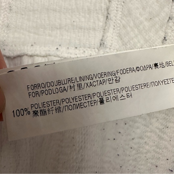 Zara White and Black Striped Full Zip Front Peplum Jacket size XS - Picture 9 of 12